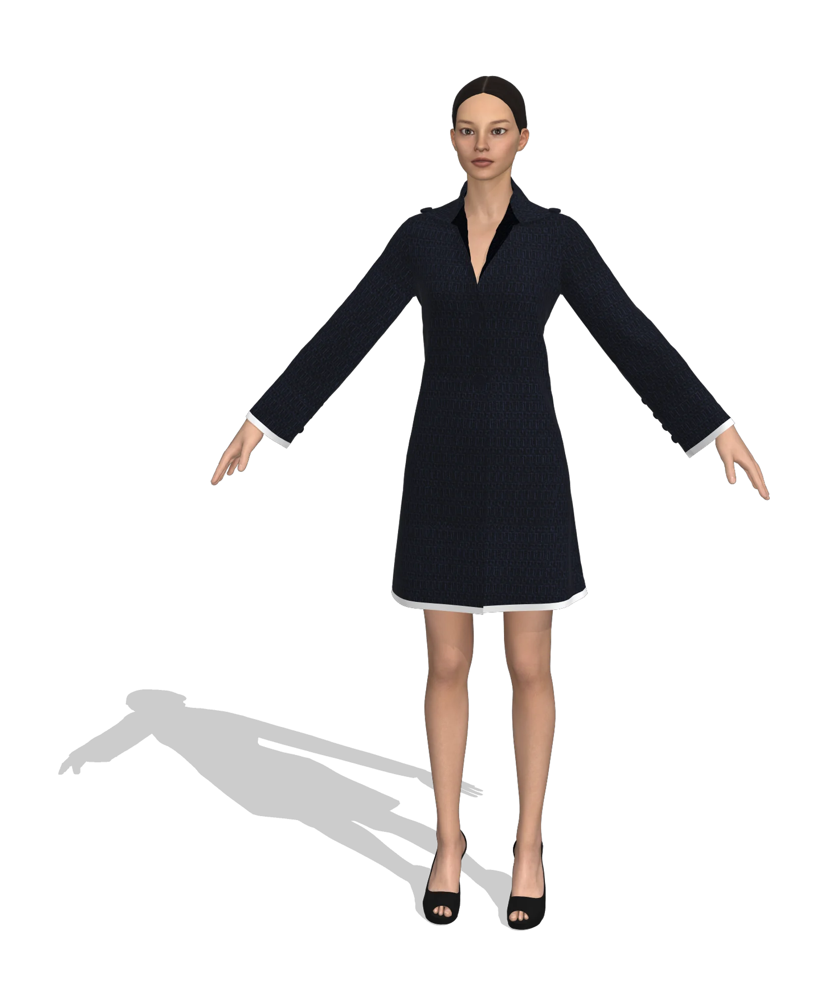 KDscion p94 full sleeve single breasted coat